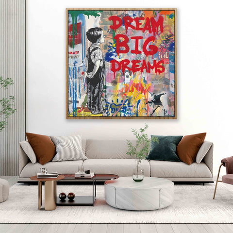 DREAM BIG DREAMS Graffiti Art