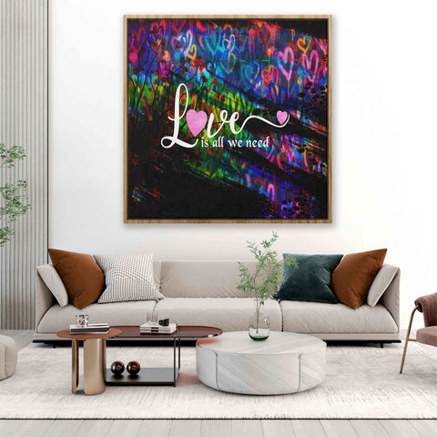Love is all we need with hearts