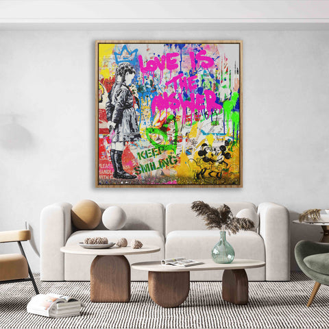 Love is the answer- Keep smiling