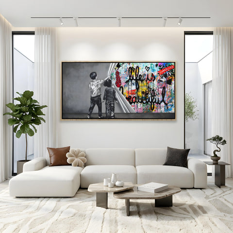 Unveiling life is beautiful graffiti