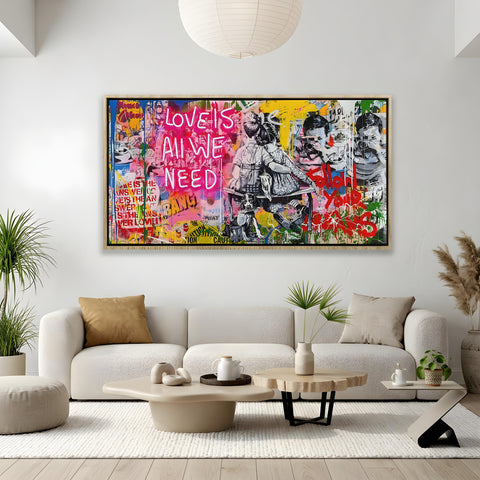 LOVE IS ALL WE NEED Graffiti