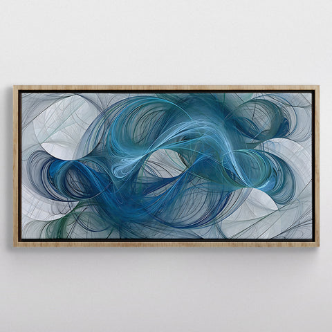 Abstract Blue Hair