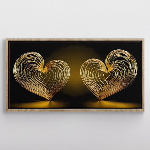 Couple Golden Hearts