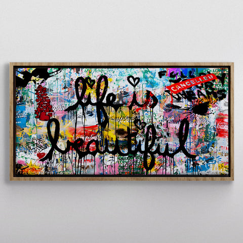Street Graffiti Art Livet er smukt