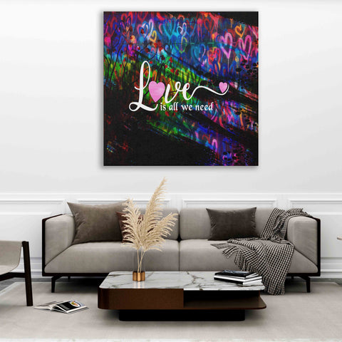 Love is all we need with hearts