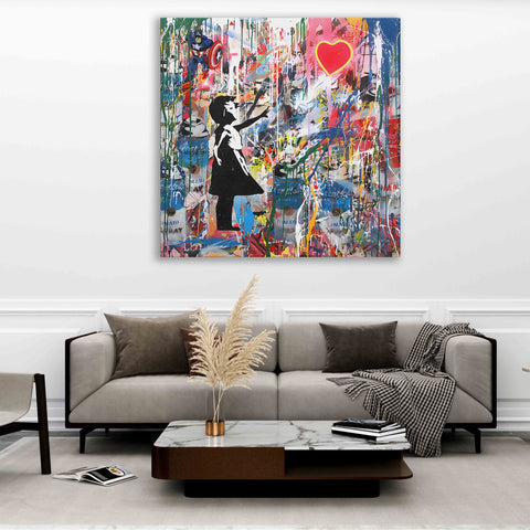 Banksy Style Art