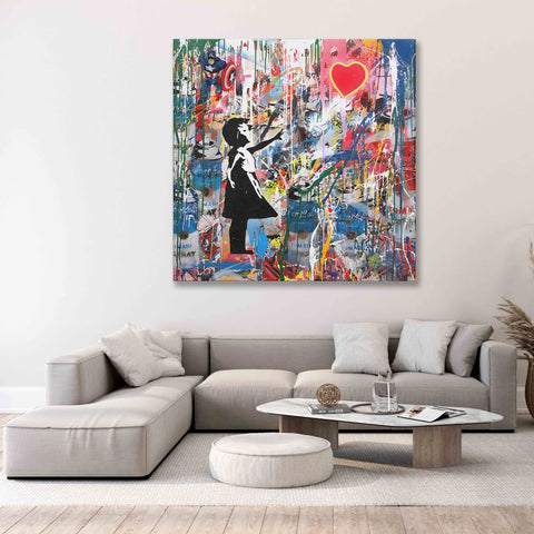 Banksy Style Art