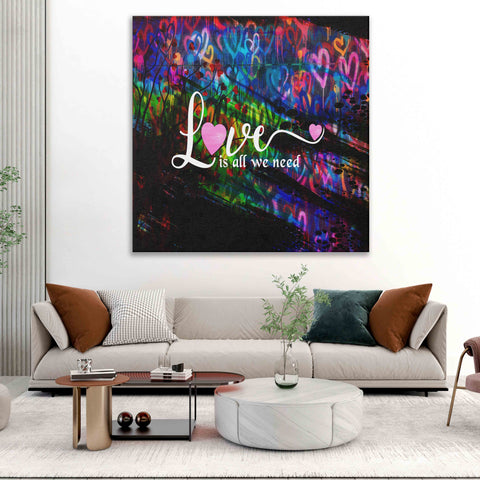 Love is all we need with hearts