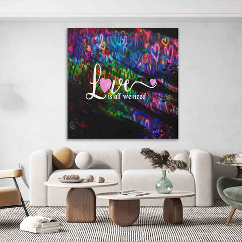 Love is all we need with hearts