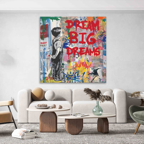 DREAM BIG DREAMS Graffiti Art