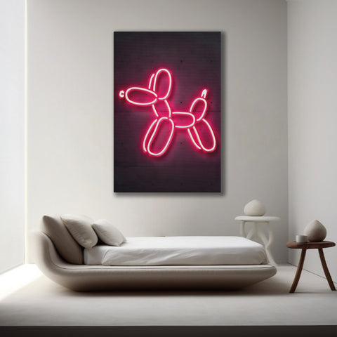 Neon Balloon Dog