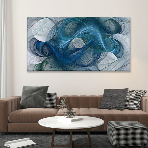 Abstract Blue Hair