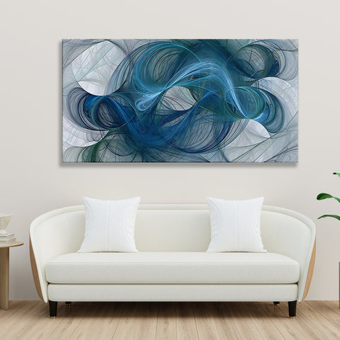 Abstract Blue Hair