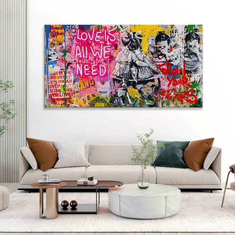 LOVE IS ALL WE NEED Graffiti