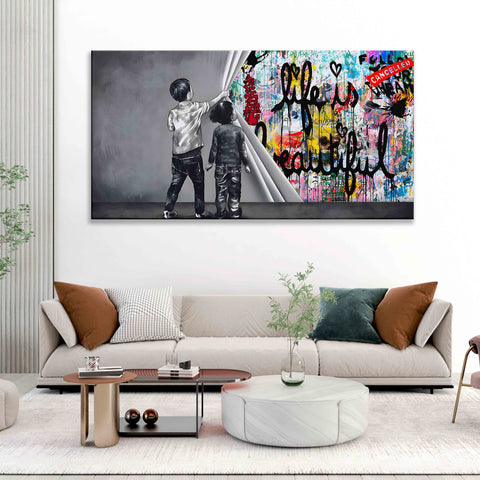 Unveiling life is beautiful graffiti