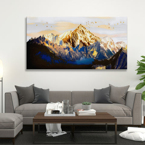 Golden Blue Landscape
