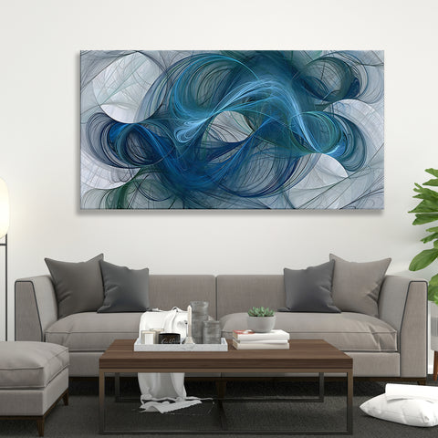 Abstract Blue Hair