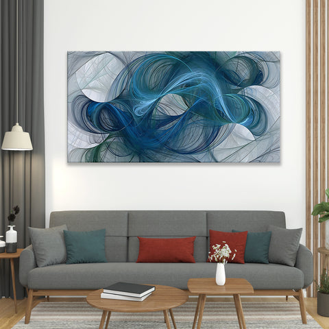 Abstract Blue Hair