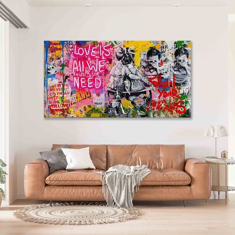 LOVE IS ALL WE NEED Graffiti