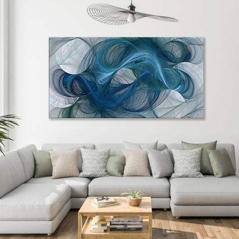 Abstract Blue Hair