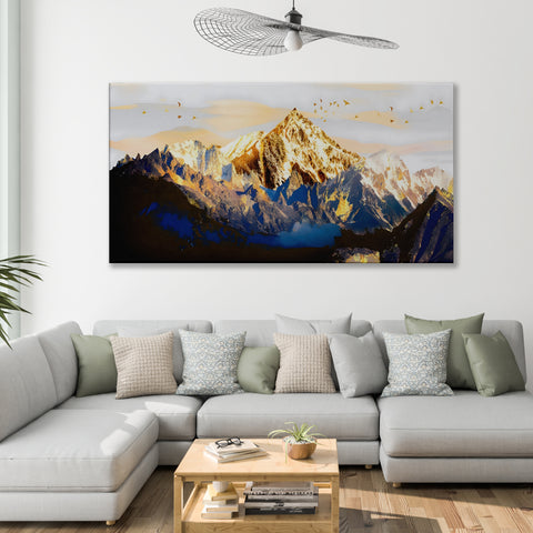 Golden Blue Landscape