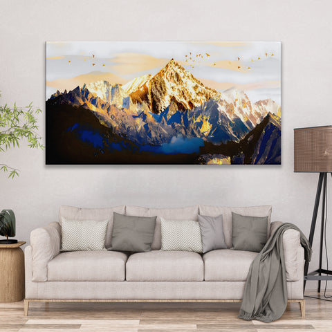 Golden Blue Landscape