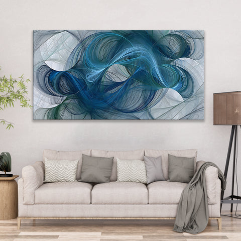 Abstract Blue Hair