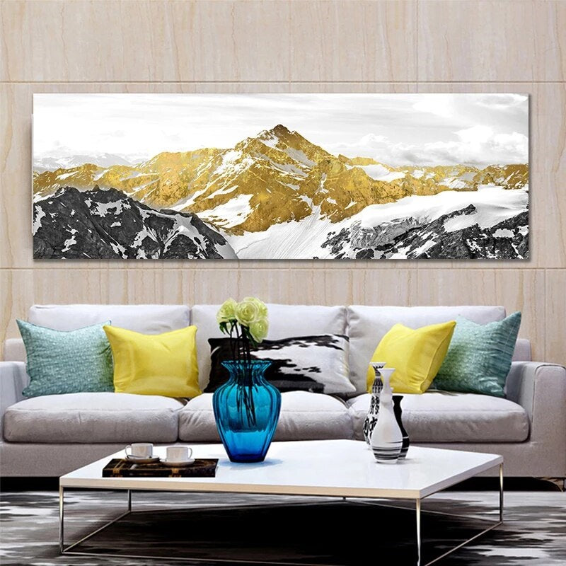 Framed Golden Mountain