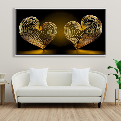 Couple Golden Hearts