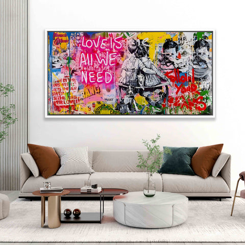 LOVE IS ALL WE NEED Graffiti