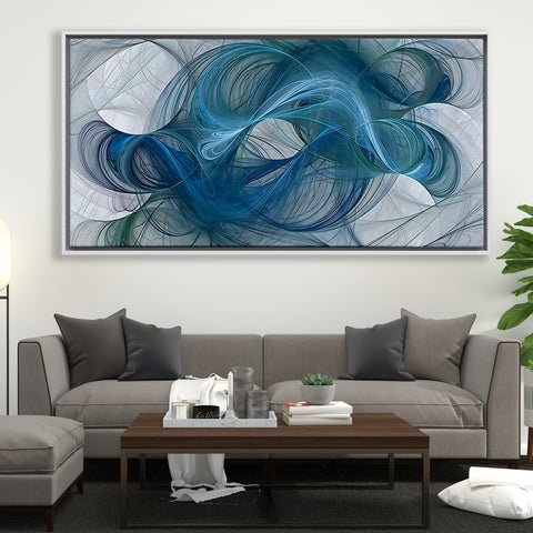 Abstract Blue Hair
