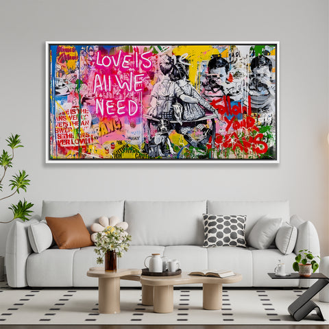 LOVE IS ALL WE NEED Graffiti