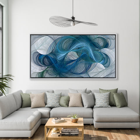 Abstract Blue Hair