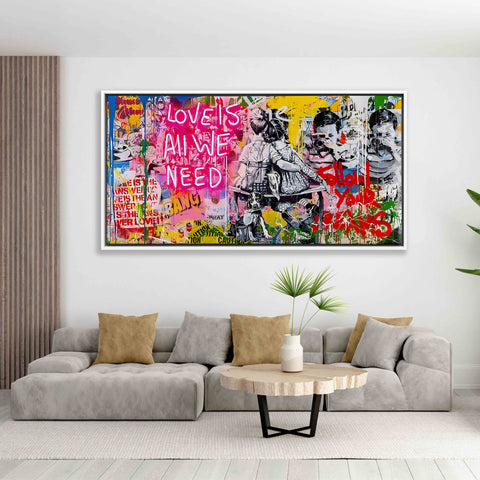 LOVE IS ALL WE NEED Graffiti