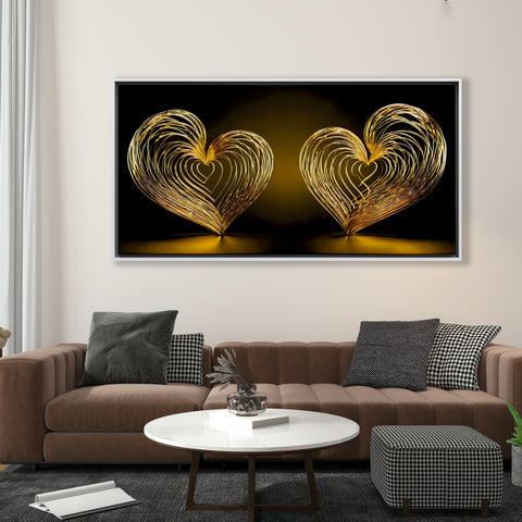Couple Golden Hearts