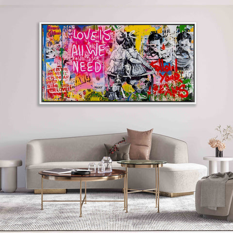 LOVE IS ALL WE NEED Graffiti