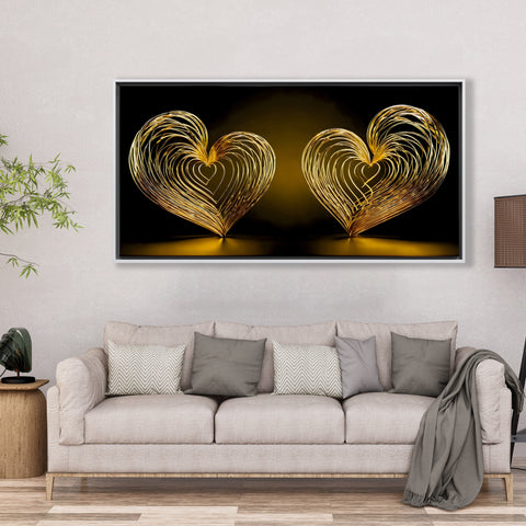 Couple Golden Hearts