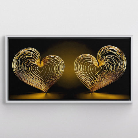 Couple Golden Hearts