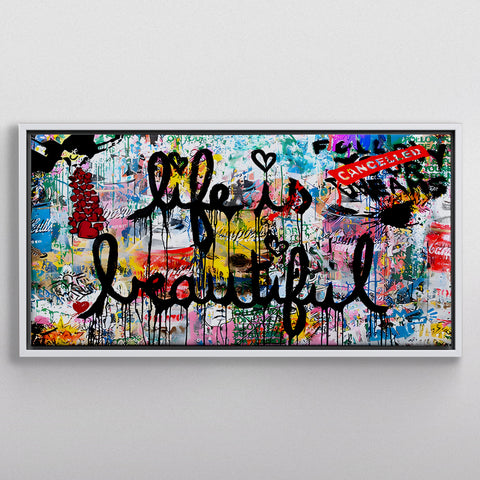 Street Graffiti Art Livet er smukt