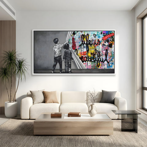 Unveiling life is beautiful graffiti