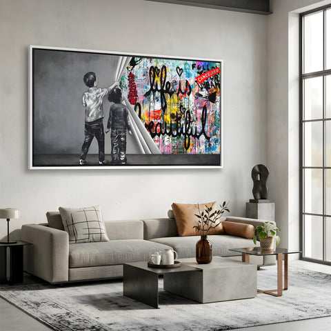 Unveiling life is beautiful graffiti