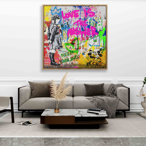 Love is the answer- Keep smiling