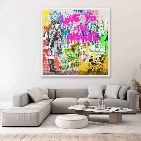 Love is the answer- Keep smiling