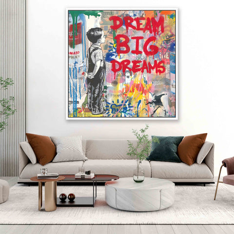 DREAM BIG DREAMS Graffiti Art