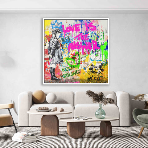 Love is the answer- Keep smiling