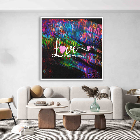 Love is all we need with hearts