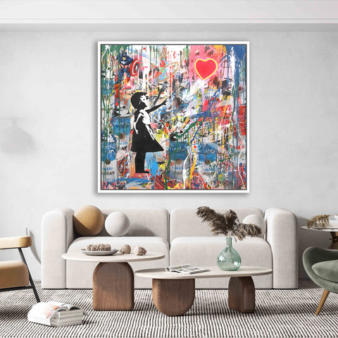 Banksy Style Art