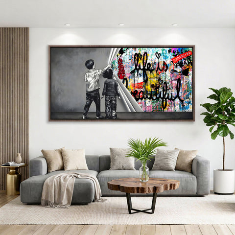 Unveiling life is beautiful graffiti