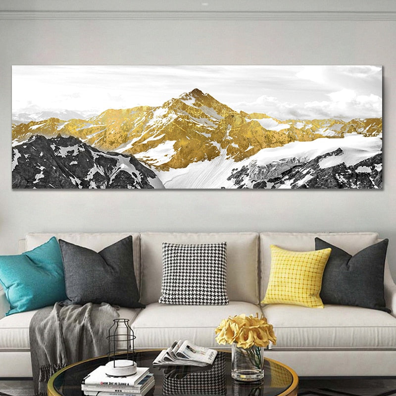 Framed Golden Mountain