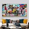 Load image into Gallery viewer, Framed Street Graffiti Art Life Is Beautiful